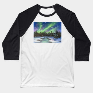 Aurora Borealis Northern Lights Baseball T-Shirt